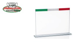 Glass Clear Tricolore 28x20,5x0,4 cm 23110GA