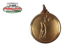 Medaglia Ferro Oro Ø32 mm Basket ME32.BK