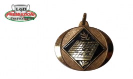 Medaglia Ferro Oro Ø40 mm Dama ME43.DA