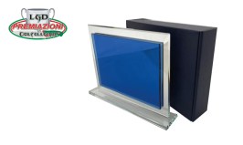 Portatarga Blu spessore 6mm- base 8mm V924