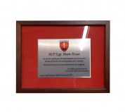 Cornice in Legno con interno Rosso 26 x 20 cm cornicesemplice